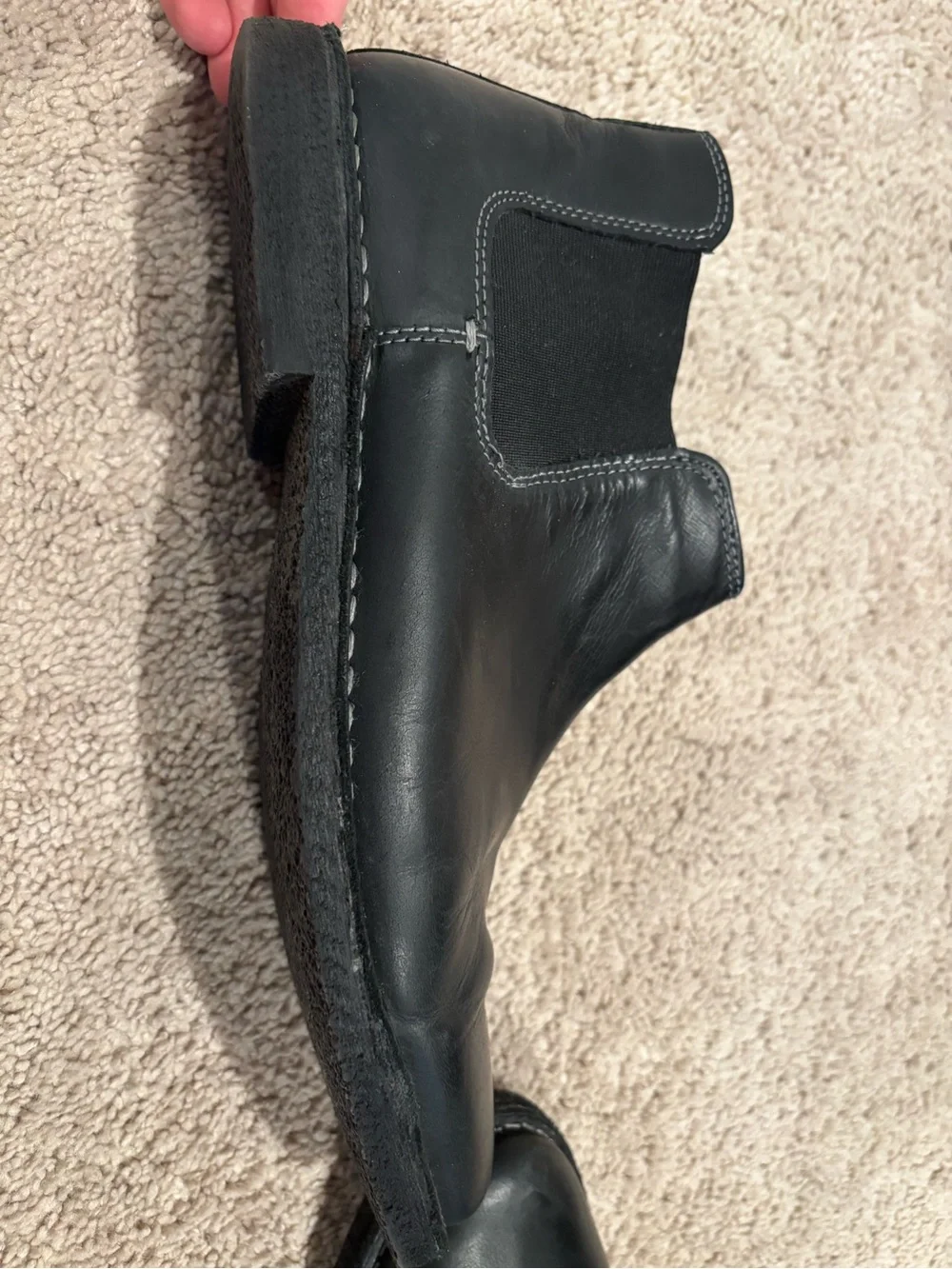 Kenneth Cole Reaction Black Leather Chukka Boots